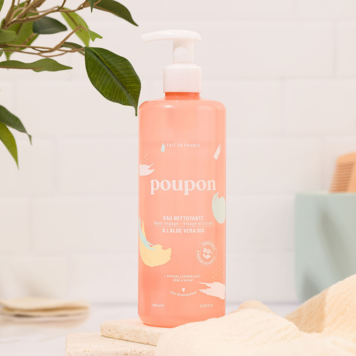 Poupon – Eau nettoyante visage et corps