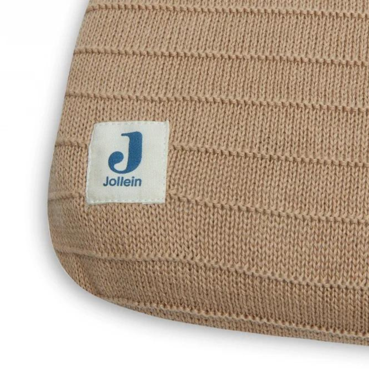 JOLLEIN – Housse de matelas à langer pure knit biscuit 75×85 cm